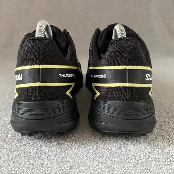Salomon Shoes Womens 9 Black Yellow Thundercross GTX Hiking Trail Running 473836 - Picture 4 of 10